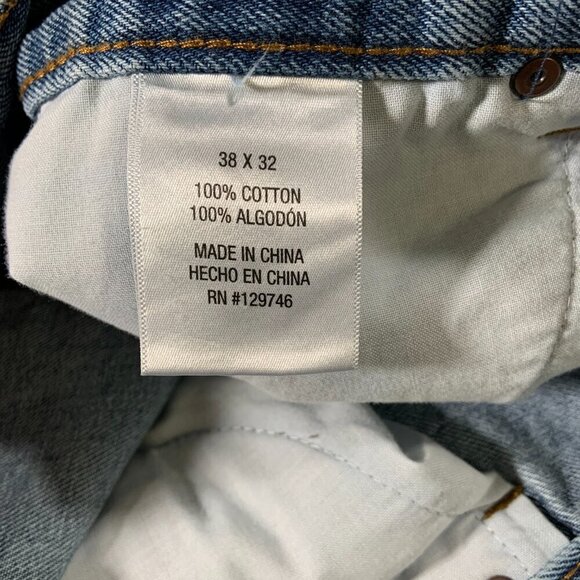 Blue Mountain Jeans Men's 38 x 32 Medium Wash Relaxed Straight 100% Cotton - Picture 5 of 9